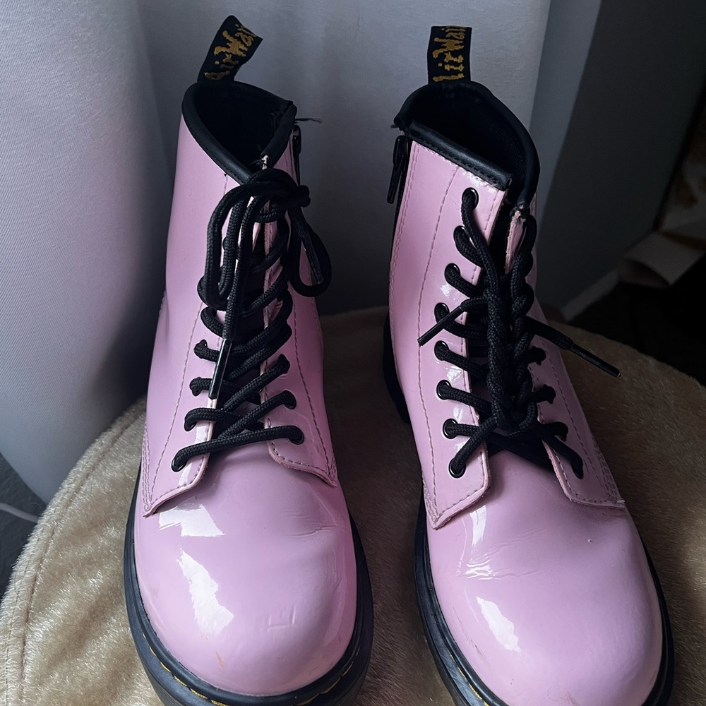 Dr. Martens Pink Combat Boots